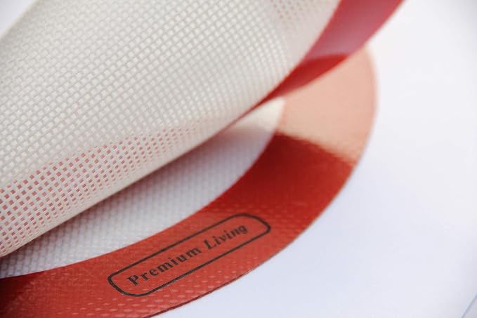 Round Silicone Baking mat for Cakes, Pastry, Pies, Reusable Easy Clean Liner