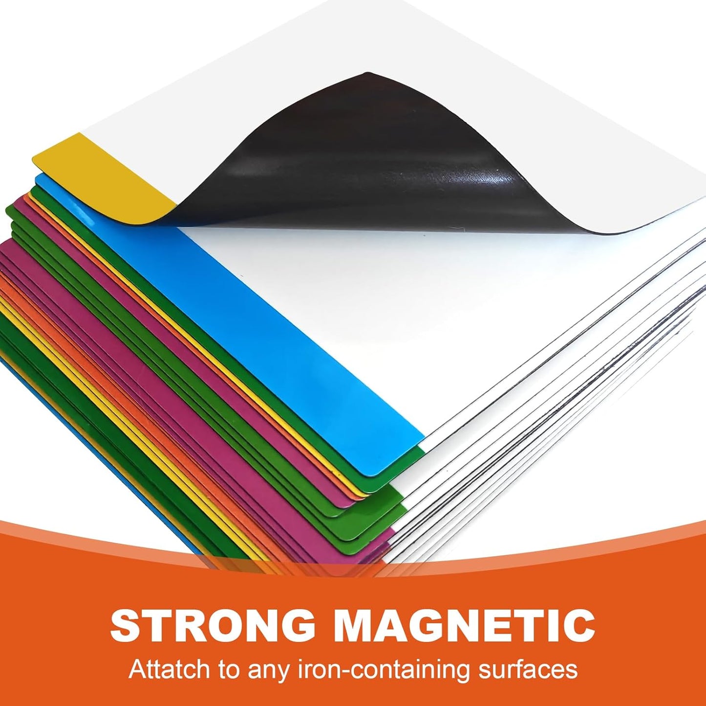 Reusable Magnetic Sticky Note for Fridge,Post on Small Magnet Sheets,Square 3X3 Stickers,36 Pieces