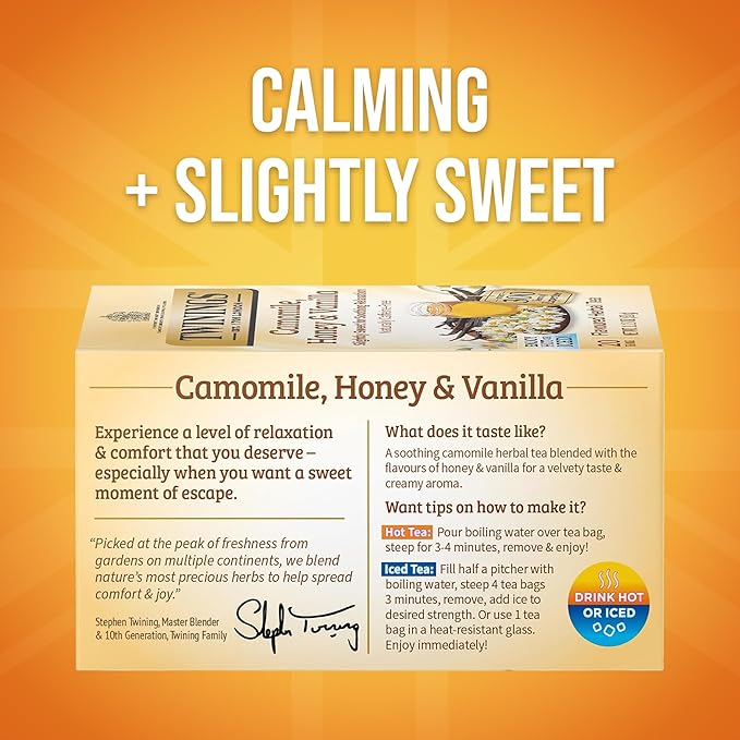 Twinings Tea Chamomile Honey and Vanilla Tea, 20 ct