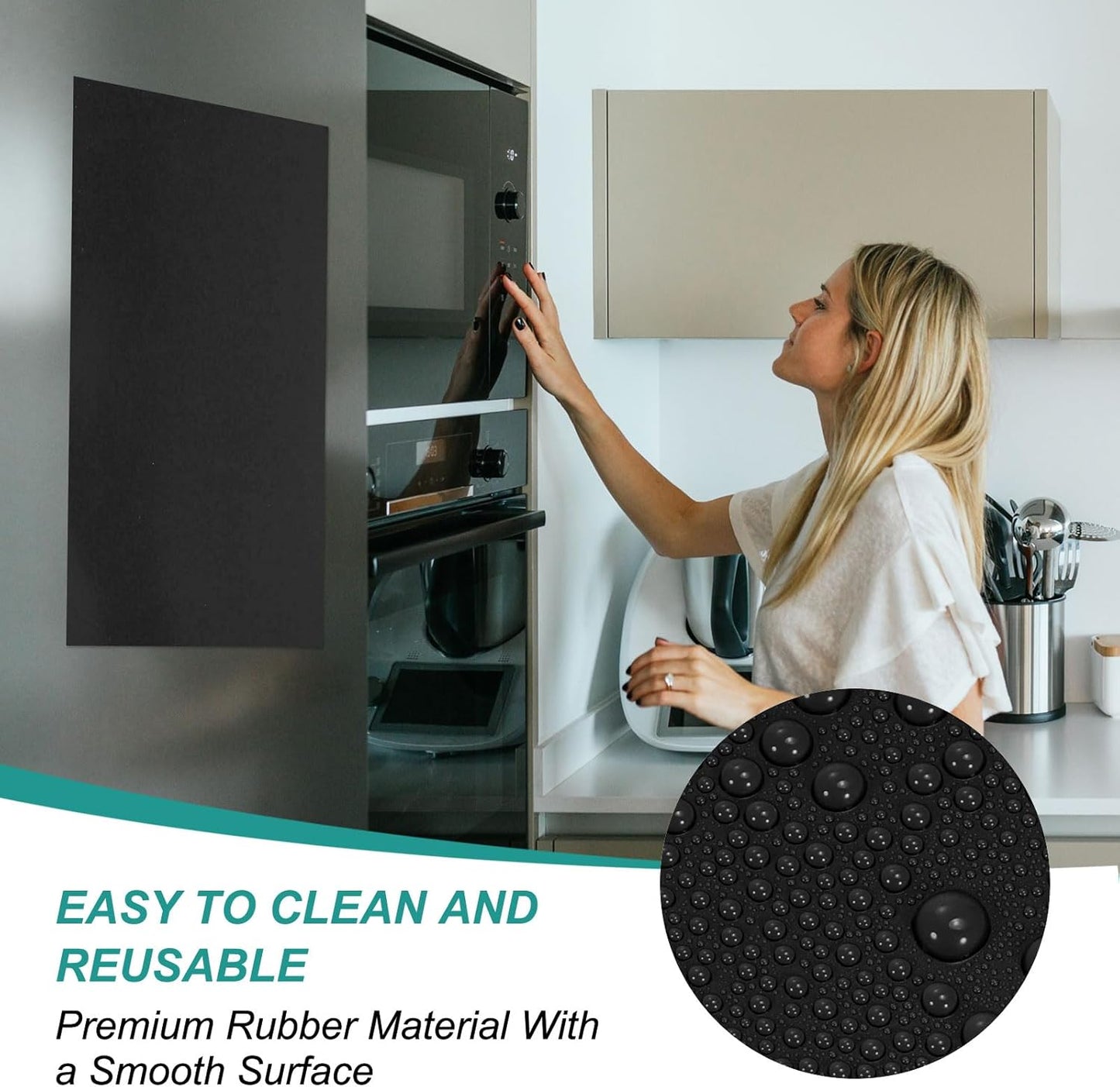 PATIKIL Magnetic Dry Erase Board Sheet for Fridge, 6 Pcs 12 x 8 Inch Erasable Refrigerator Whiteboard for Kitchen for Home Kitchen Organizer Planner Office Storage, Black (0.6mm)