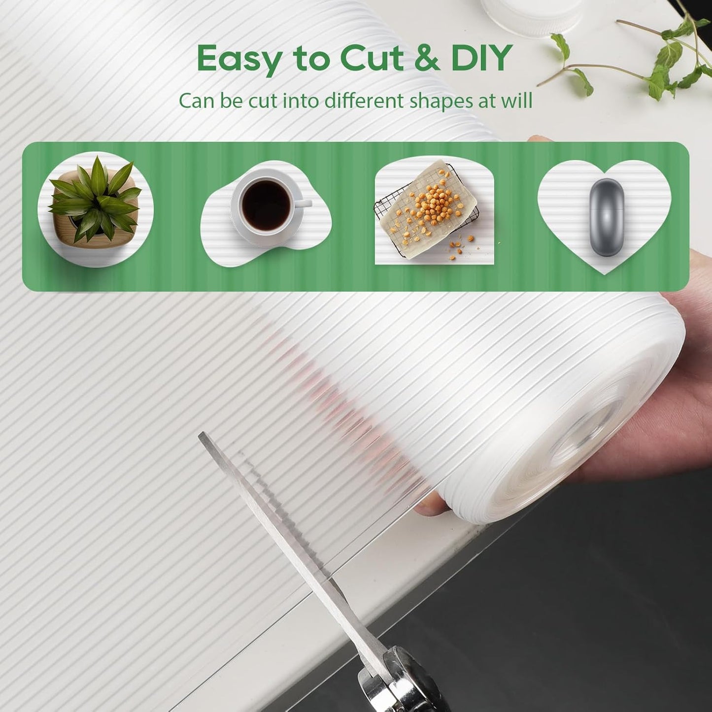 Anoak Shelf Liner, 14 Inches x 30 FT(360 Inch) Non-Slip Cabinet Liner, Washable Waterproof Durable Non Adhesive Shelf Liners for Kitchen, Drawer, Refrigerator