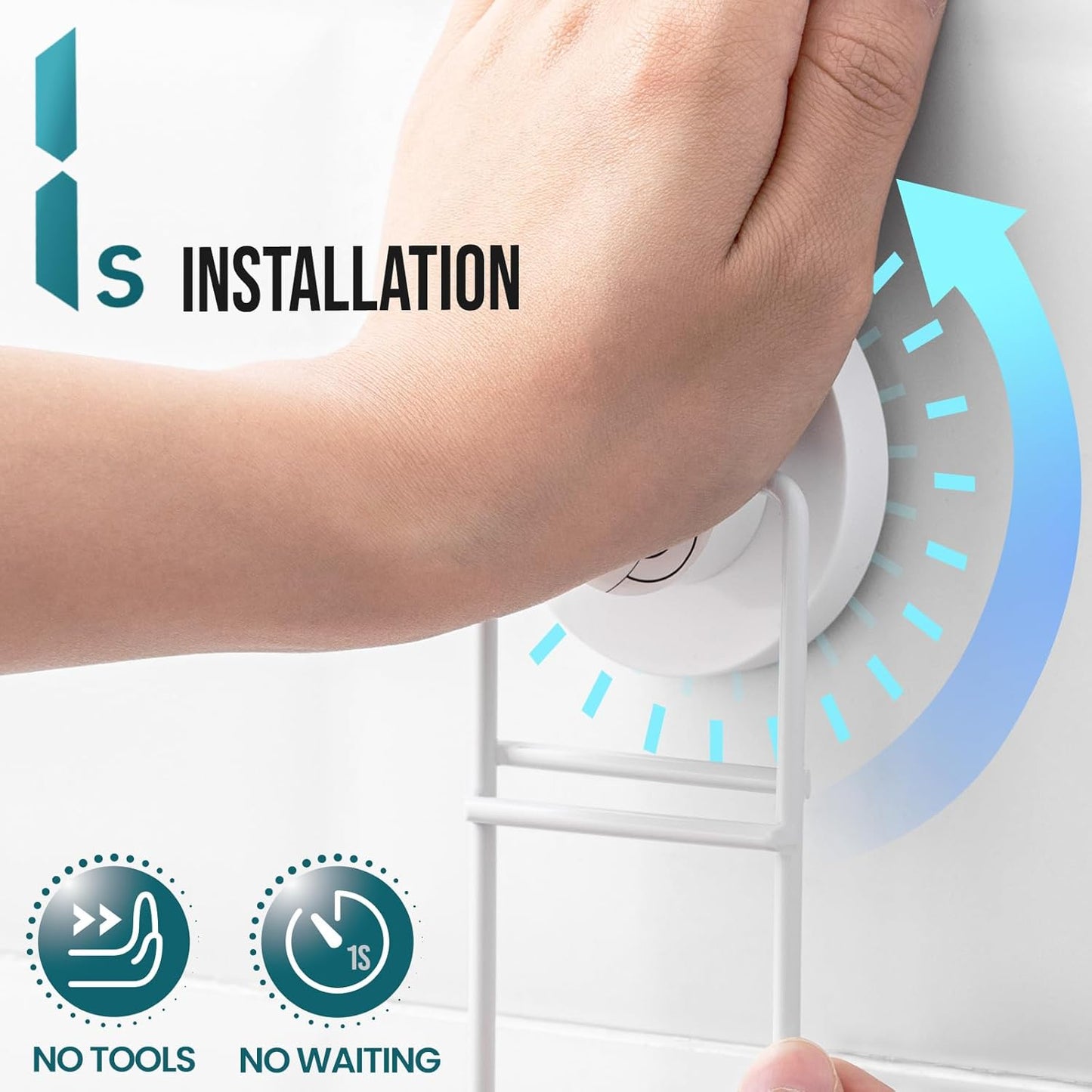 TAILI Double Layer Soap Holder, Bar Soap Dish Suction Cup for Shower Wall, Draining Saver Tray for Bathroom, Rustproof Stainless Steel Sponge Holder for Tub, Kitchen, Drill-Free, White