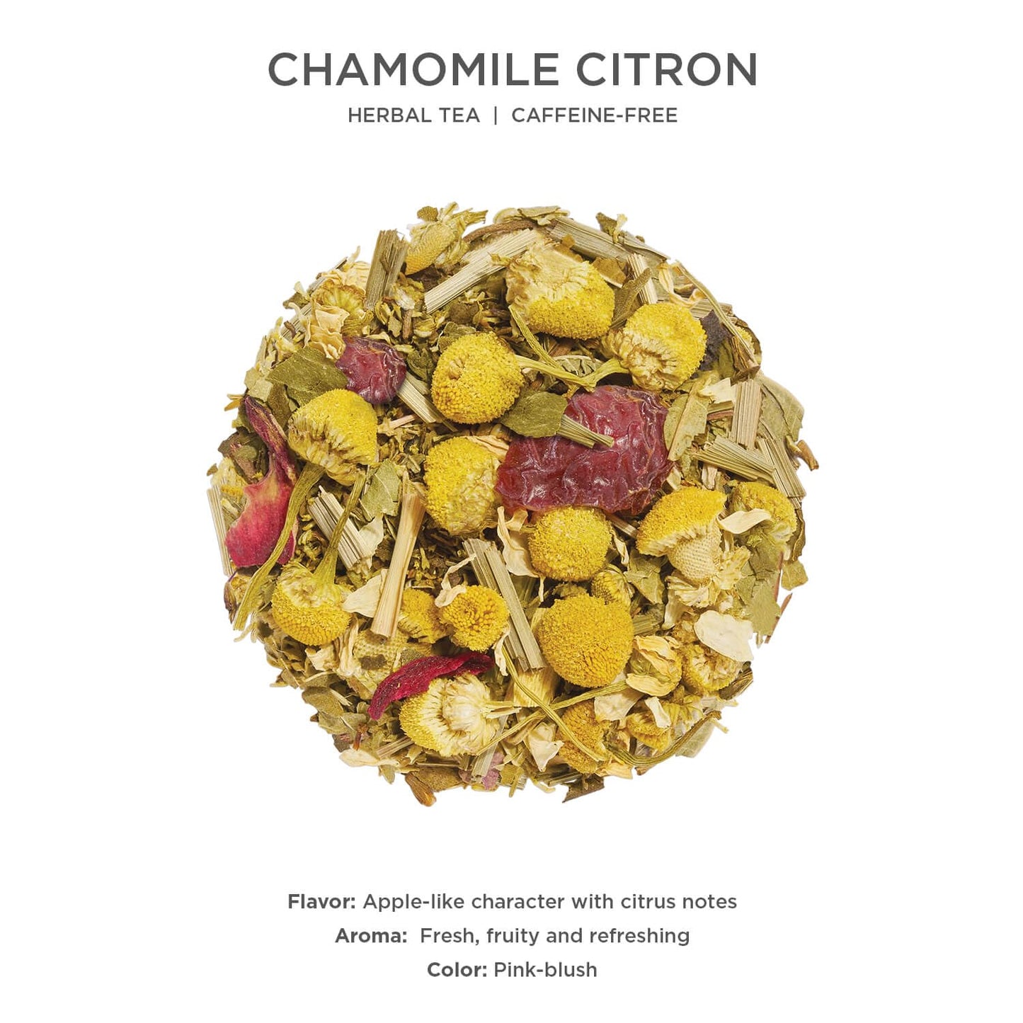 Tea Forte Chamomile Citron Premium Loose Leaf Caffeine-Free Herbal Tea Blend Canister, Makes 35-50 Cups