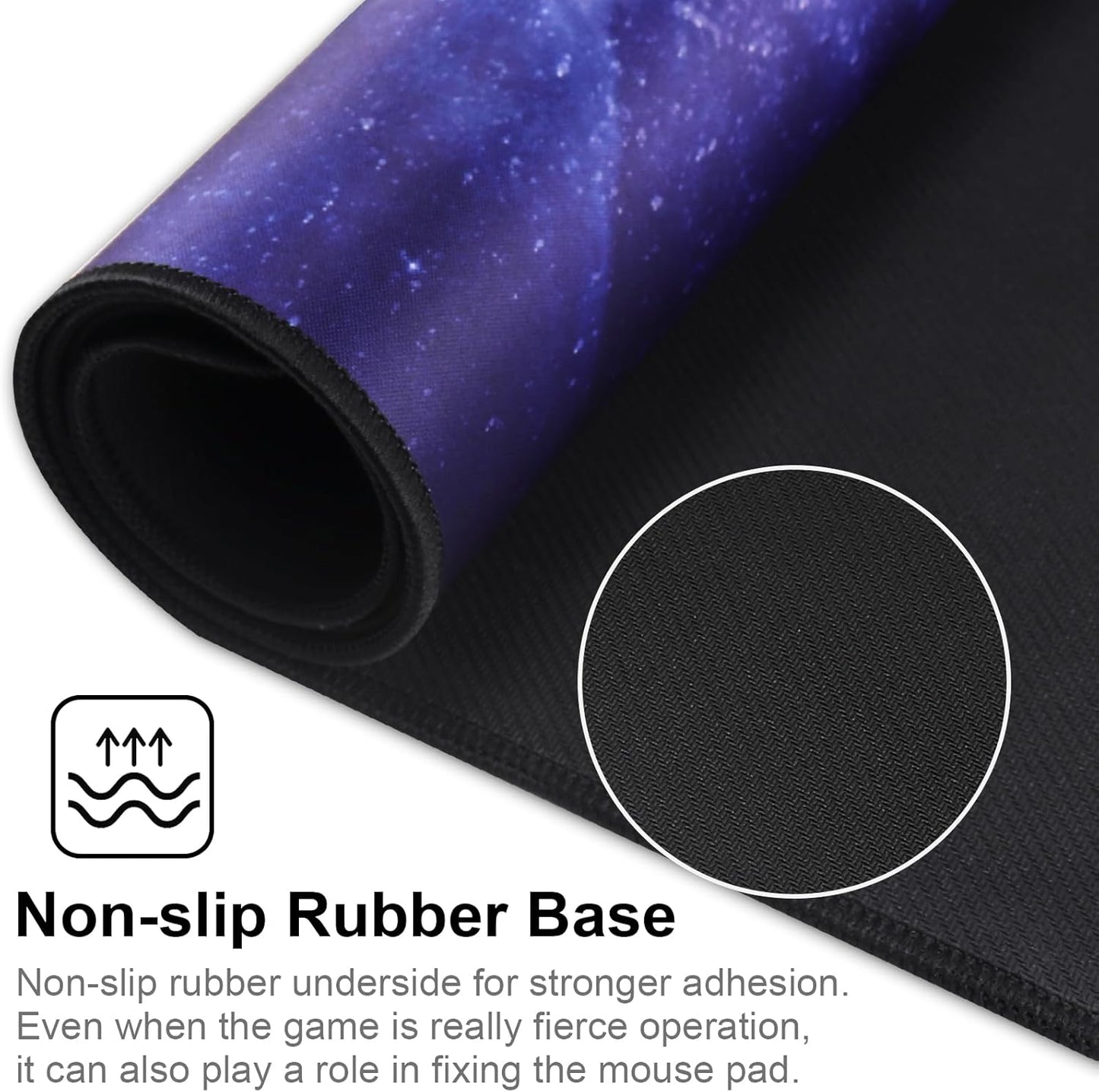 XXL Professional Large Mouse Pad & Computer Game Mouse Mat (35.4x15.7x0.1IN, Sky Planet)