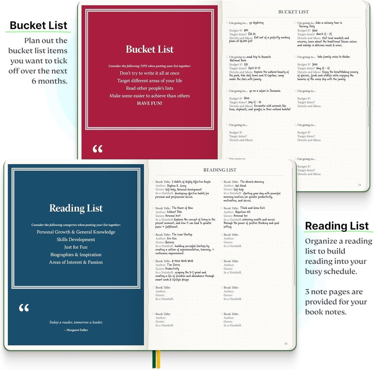 Purpose Planner Notebook B5 Hardcover 7.5”x9.8”- Teal Undated Daily, Weekly, and Monthly 2026 - Productivity & Goal Setting Tool for Work, Home, and Self-Care - ADHD & Journal for Adults
