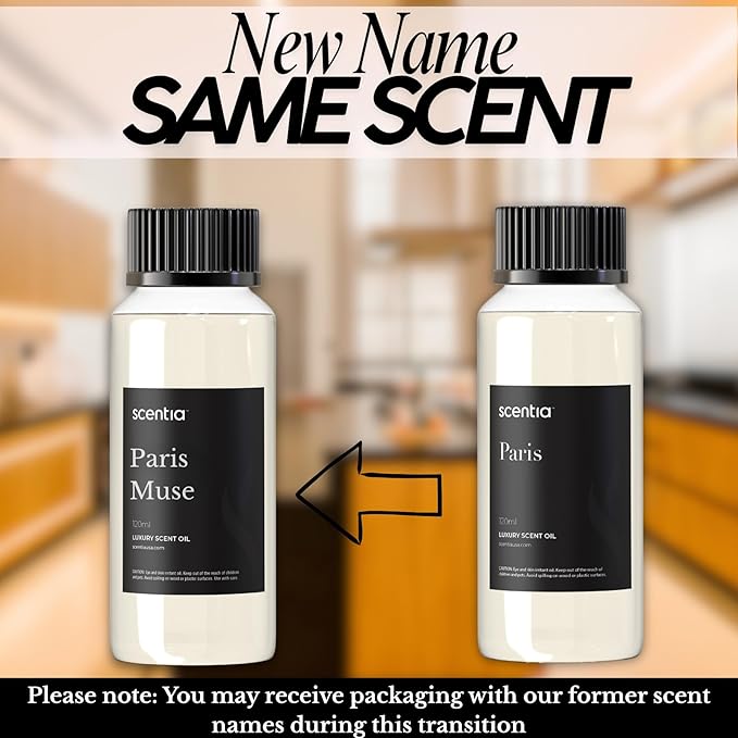 Scentia Hotel Fragrance Oil Inspired by The Hotel Costes - 120 mL 4.06 fl oz - Refill Diffuser Oil Blend Rose, Clove & Sandalwood Notes for Aromatherapy Diffusers - Paris, Thanksgiving Gift