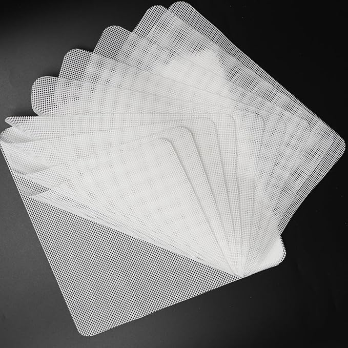 Mesh Silicone Dehydrator Sheets, 15.5x15.5 in 10 Pcs/Sets for Food Dehydrator & Freeze Dryer (15.5x15.5 INCH Mesh Silicone Dehtdrator Sheet)