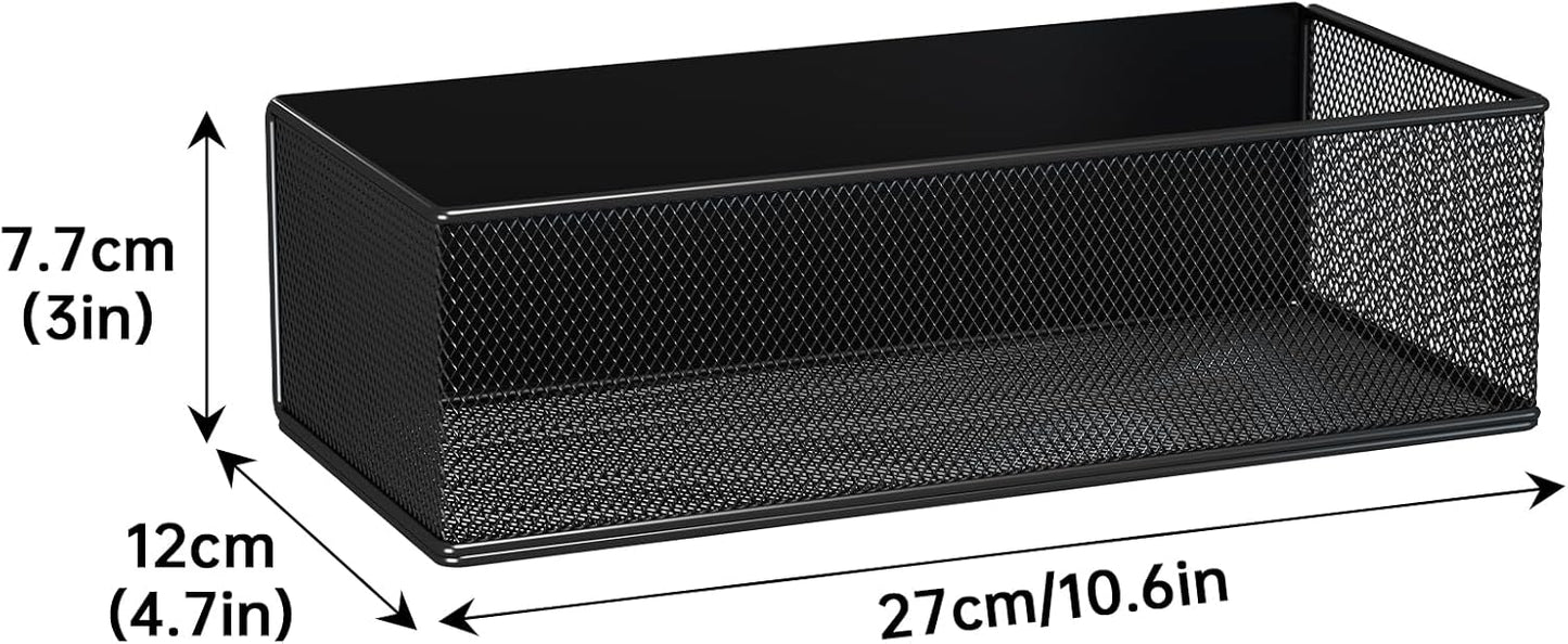 Magnetic Shelf for Washing Machine, Washer Dryer Shelf, Magnetic Lint Bin for Laundry Room, Spice Rack, Magnetic Basket Organizer for Laundry Kitchen, 1 Pack (Black, 10.63''L*4.72''W*3.03''H)