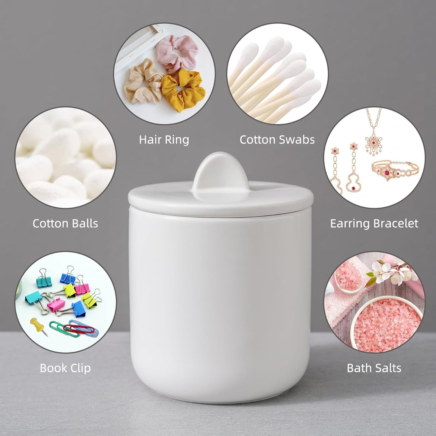 Ceramic Bathroom Accessories Set,Includes Liquid Soap Dispenser, Toothbrush Holder, Soap Dish, Cotton Swab Jar,Bathroom soap and Toothbrush Holder Set,Classic Design(White Set - Liquid)