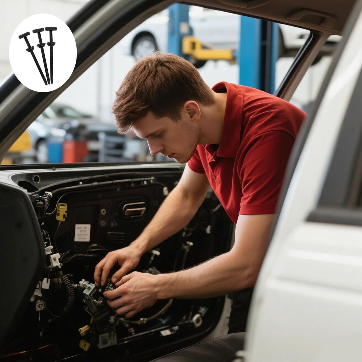 120Pcs Nylon Universal Cable Tie Buckle 2025 Upgrade Nylon Zip Ties Multipurpose Cable Ties Tool UV-Resistant Plastic Fasteners for Car Daily Auto Fixing Bumper Clips