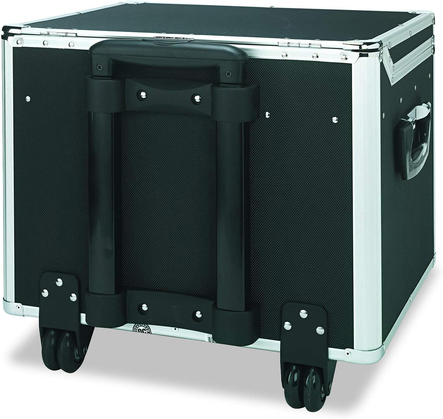 Vaultz Locking Mobile File Chest, Letter/Legal Files, 17.5" X 15.5" X 14.5", Black