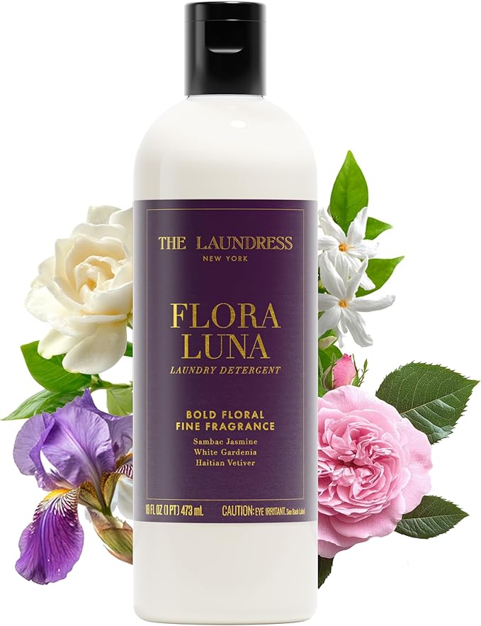 The Laundress Flora Luna Luxury Laundry Detergent, Long-lasting Fragrance up to 7 Days of Scent, BioRadiance Enzyme Technology, Keep Clothes Vibrant for Longer, USDA Biobased, 15 Loads