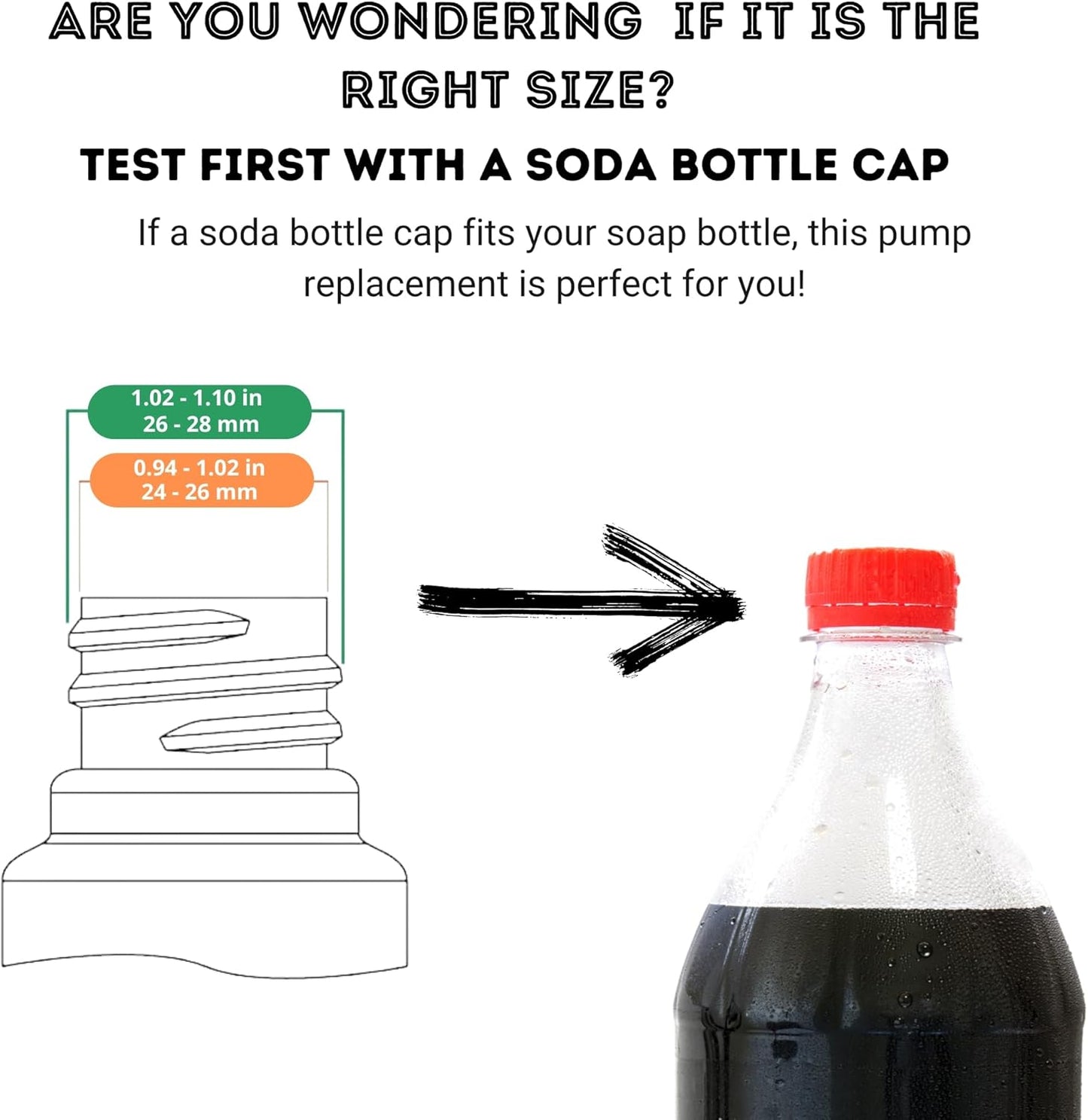 Kapitan Soap Dispenser Pump Replacement Head Black Spare Stainless Steel 28Mm Brushed Finish