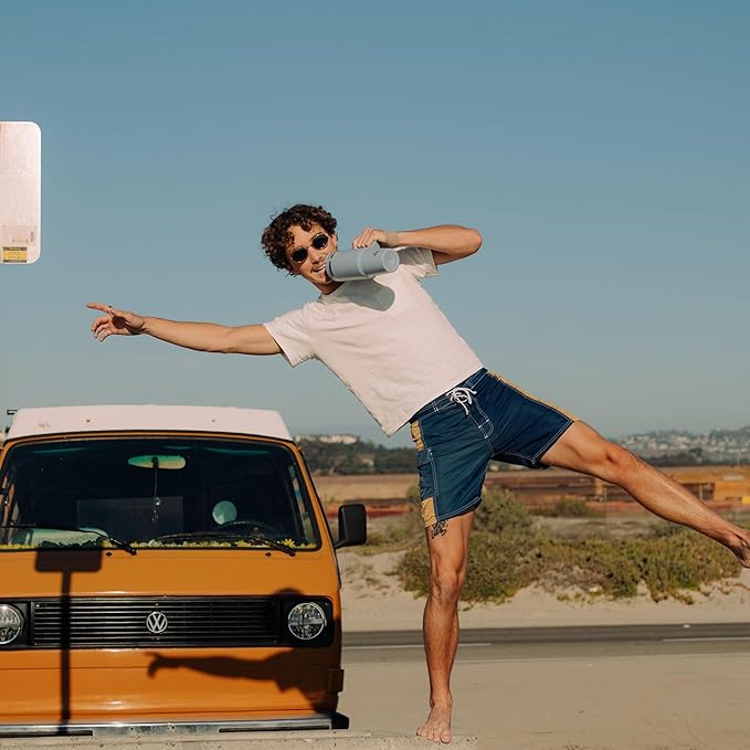 30 oz Tumbler with Handle and 2 Straws,2 in 1 Lid Insulated Water Bottle Stainless Steel Travel Coffee Mug,Blue Haze