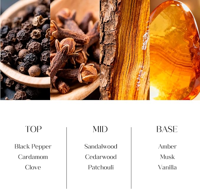 Clesh Reed Diffuser Set, 6.7 oz Sandalwood Scented Diffuser with Sticks, Home Fragrance Reed Diffuser for Bathroom Shelf Decor