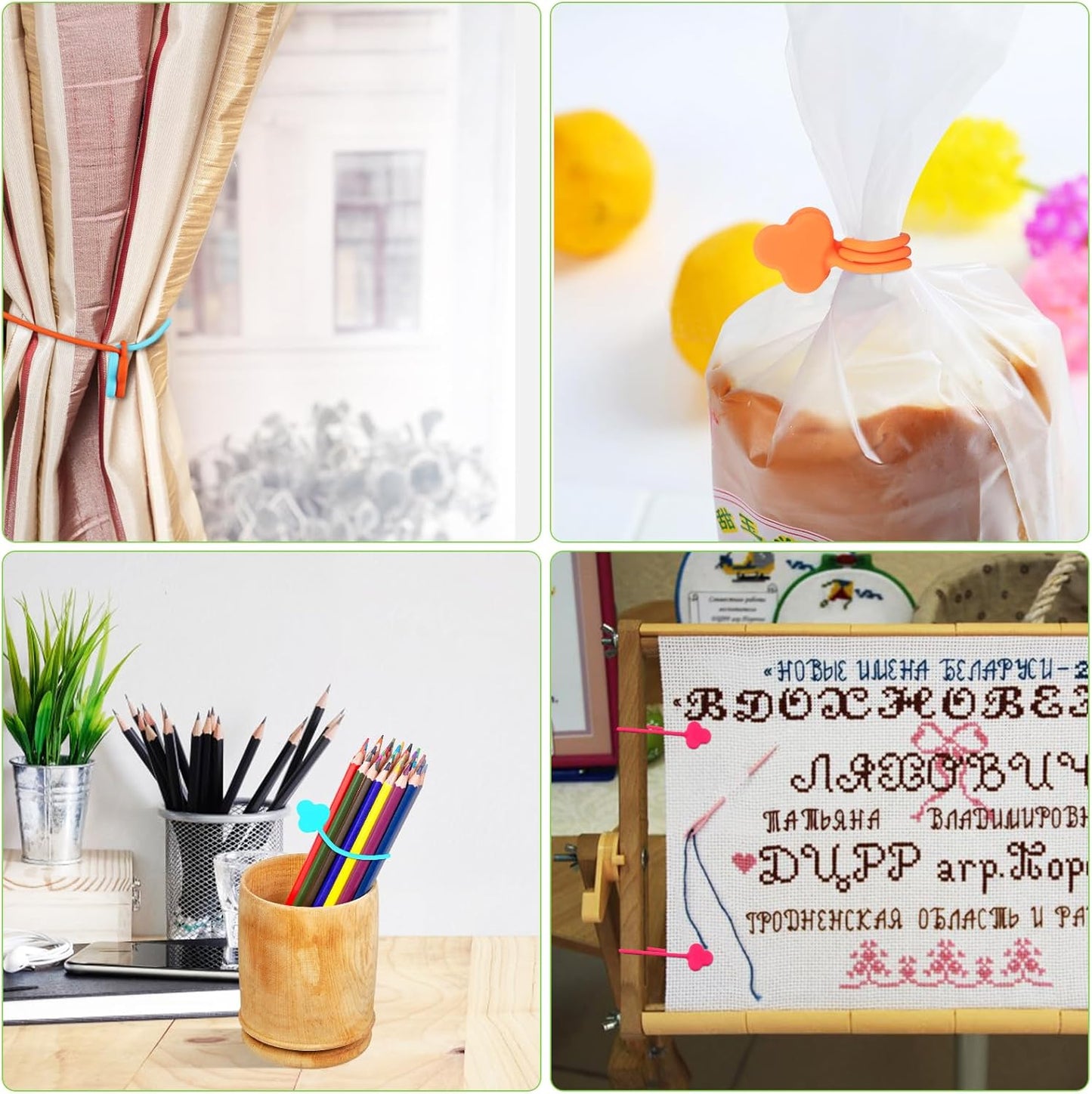 Reusable Magnetic Cable Organizer Twist Ties,24Pcs Cord Management Organizer Travel For Bundling And Organizing Cables Bookmark Fridge Magnet Silicone Cord Winder Magnetic Cable Clips 8 Color