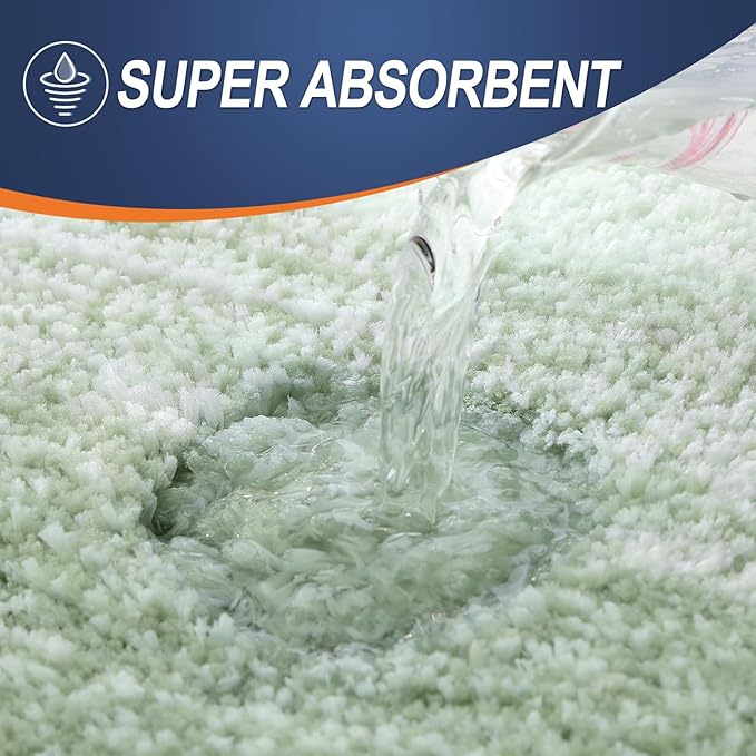 OLANLY Bathroom Runner Rugs 70x24, Extra Soft Absorbent Microfiber Bath Rugs, Rubber Backing, Quick Dry, Washable Bath Mats for Bathroom Floor, Tub and Shower, Home Decor Accessories, Sage Green