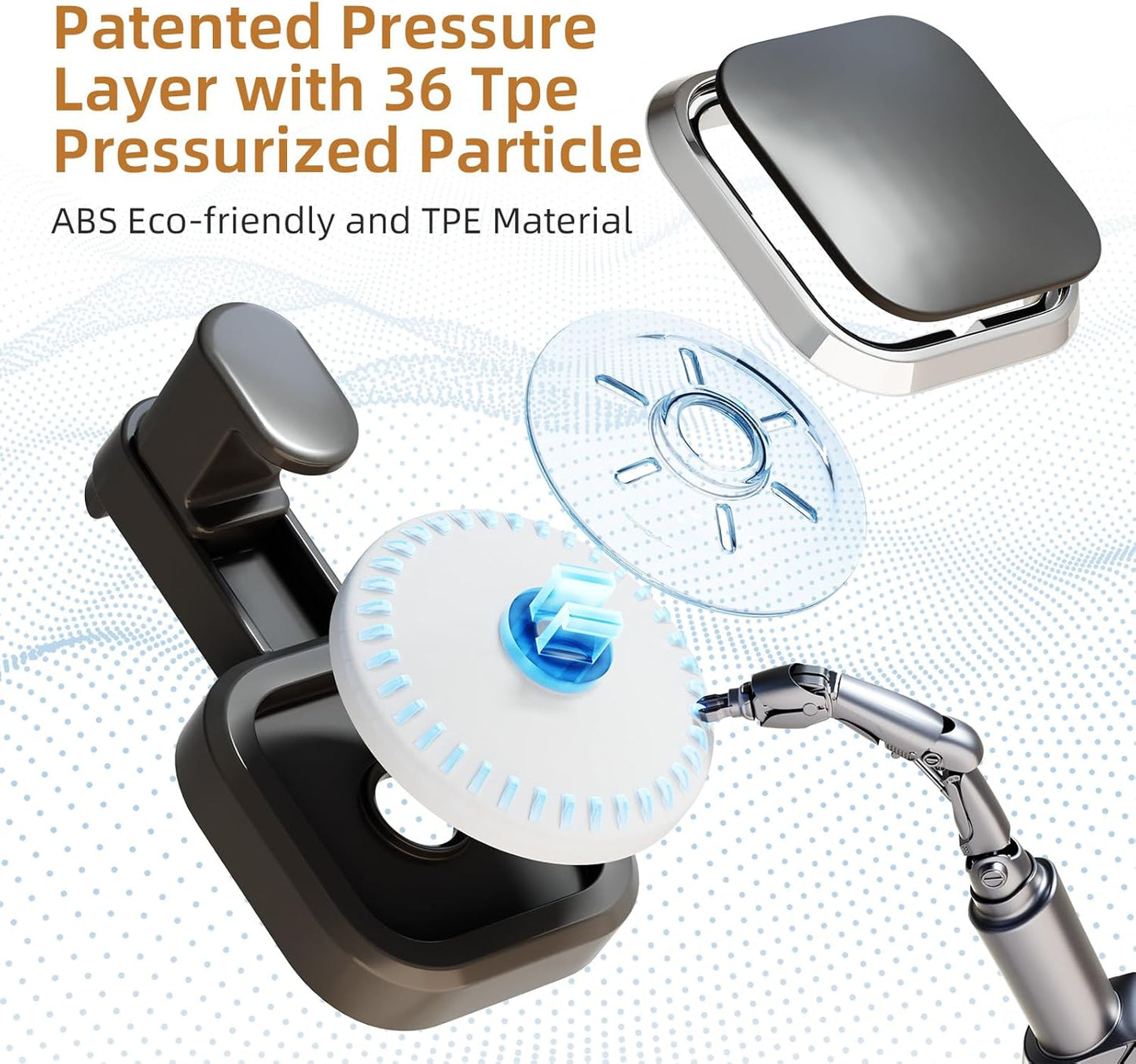 LEVERLOC 4 Pack Suction Cup Hooks for Inside Shower, Powerful Vacuum Suction Shower Holder for Towel, Loofah, Clothes, Damage Free Hanging Bathroom Wall Hooks, Easy to Install and Remove, Black