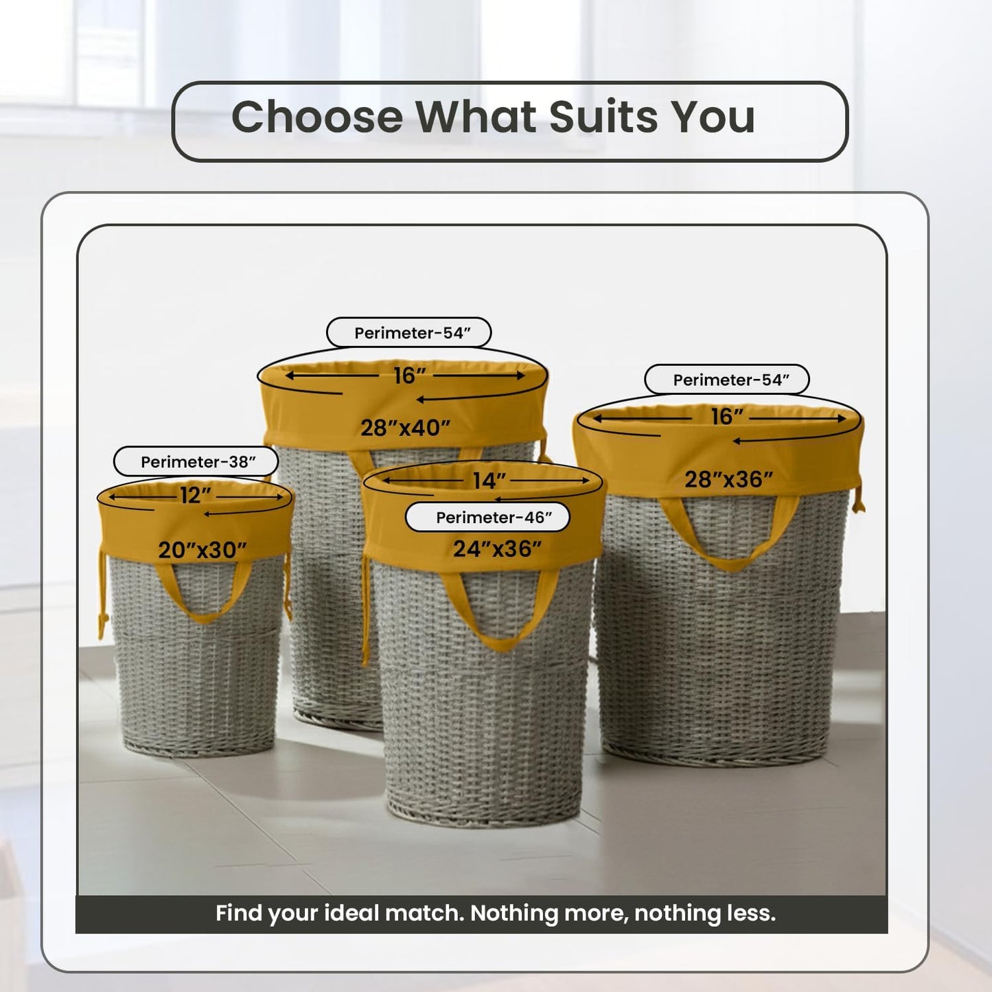 LFH Home Cotton Canvas Large Laundry Bag with Handle, Heavy Duty Drawstring Closure Washable Laundry Bags, School Travel, Home, Hotel, College Dorm, Organizer Sack, Toys Clothes 28x40-Yellow