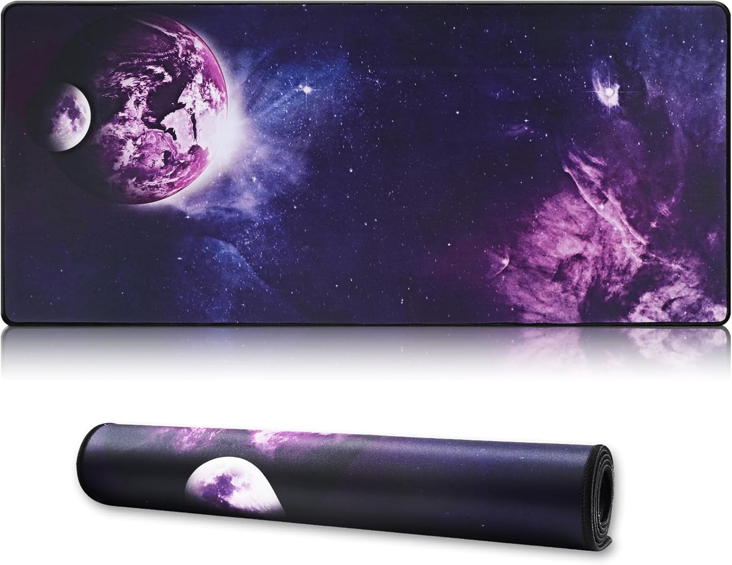 XXL Professional Large Mouse Pad & Computer Game Mouse Mat (35.4x15.7x0.1IN, Sky Planet)
