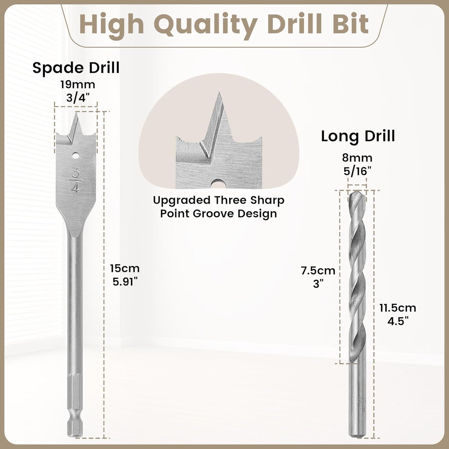Starlink Cable Grommet Routing Kit for 3/4 inch Wall Hole, 4PCS Wall Grommets Accessories Including 3/4" Spade Drill Bit, Drill bit, and 40 Wall Wire Clips