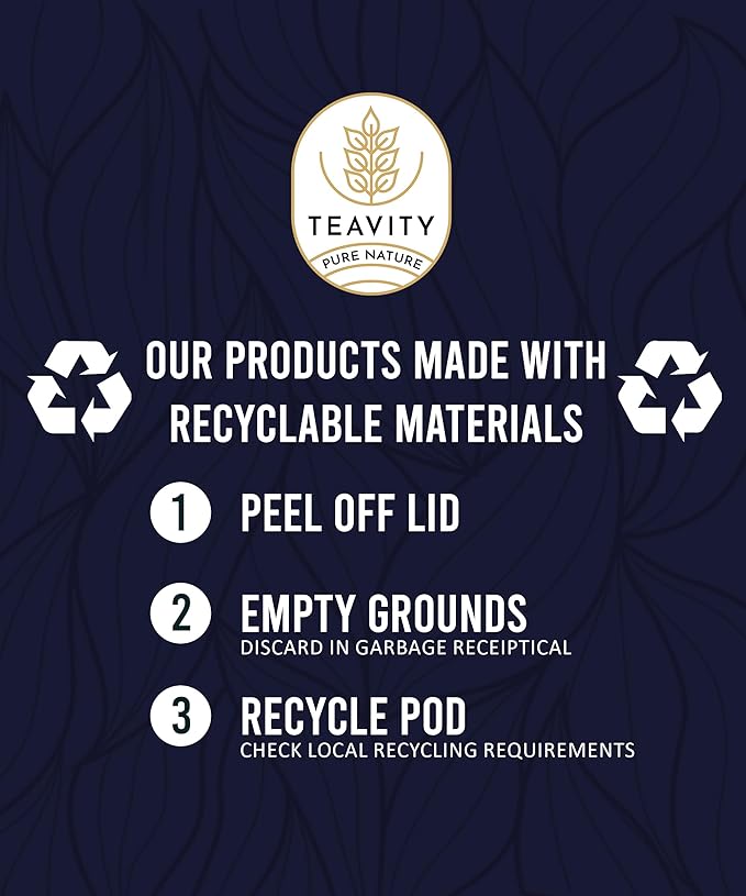 Organic Licorice Mint Tea Pods for Keurig - Natural Decaf Peppermint Tea by Teavity (12 Tea Pods)