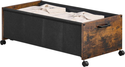 Under Bed Storage with Wheels, Under Bed Storage Containers, UnderBed Drawers with Metal Frame, for Clothes Shoes Blanket