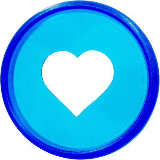 100pcs Planner Expander Discs 1.1Inch Book Binding Disc For Discbound Notebook Accessories Heart Binder Rings(Transparent Blue,1.1 inch/28 mm)