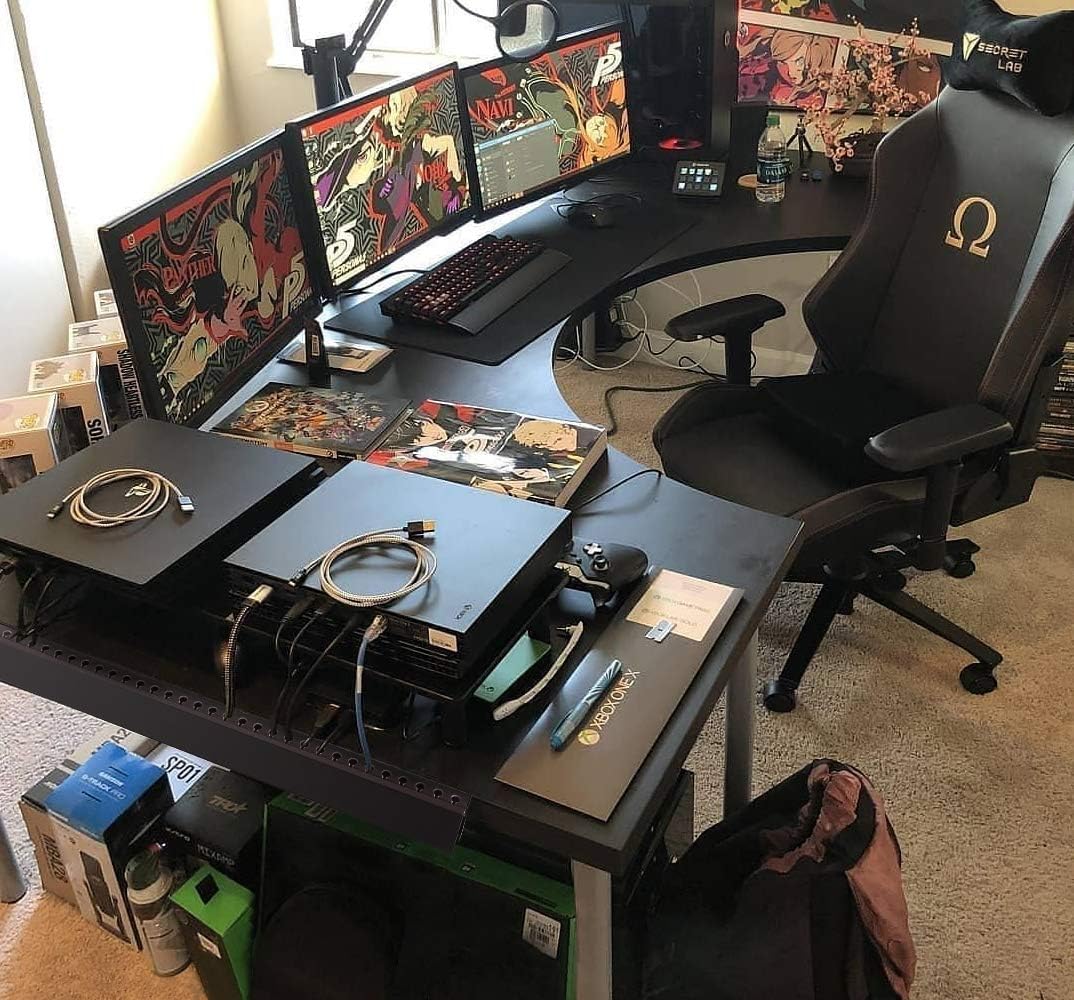 Cable Raceway Kit, Stageek Cable Management System Open Slot Wiring Raceway Duct with Cover, On-Wall Concealer Organizer for Cable Pass to Hide Wires Cords for TVs, Computers - 9x15.4inch, Black