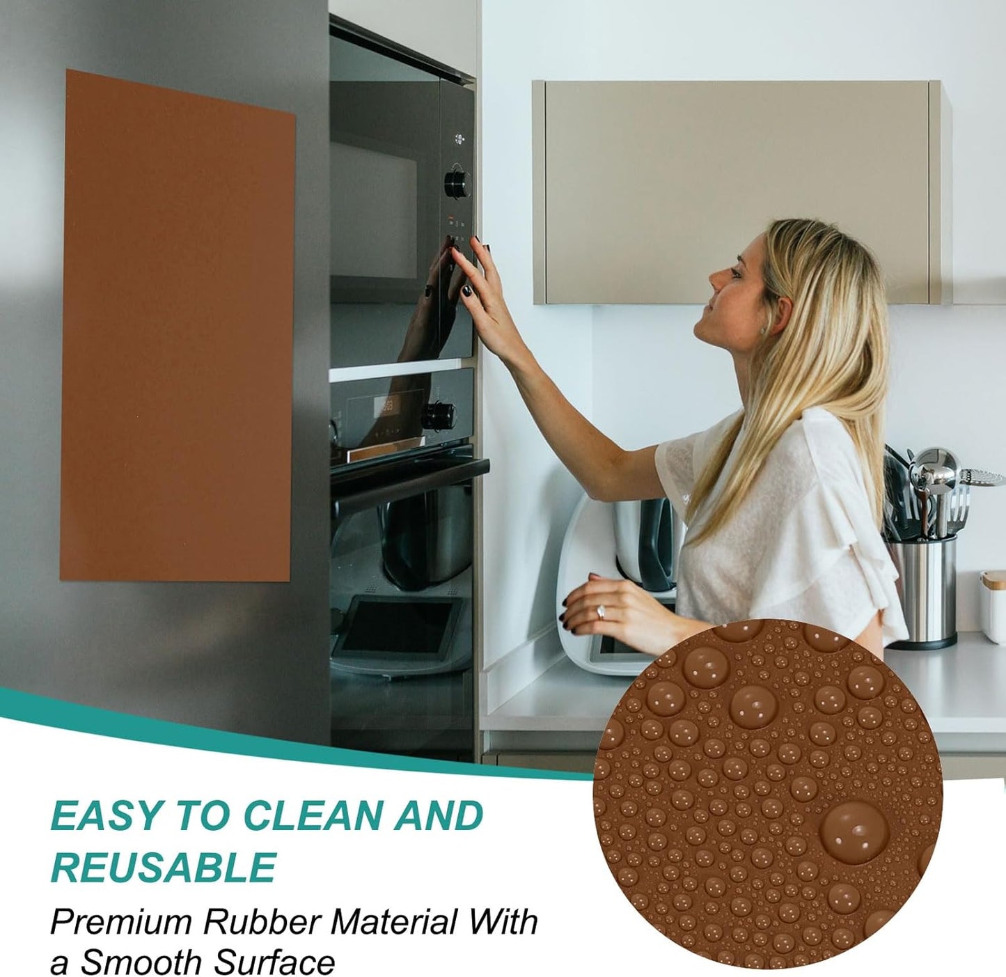 PATIKIL Magnetic Dry Erase Board Sheet for Fridge, 6 Pcs 12 x 8 Inch Erasable Refrigerator Whiteboard for Kitchen for Home Kitchen Organizer Planner Office Storage, Brown (0.6mm)