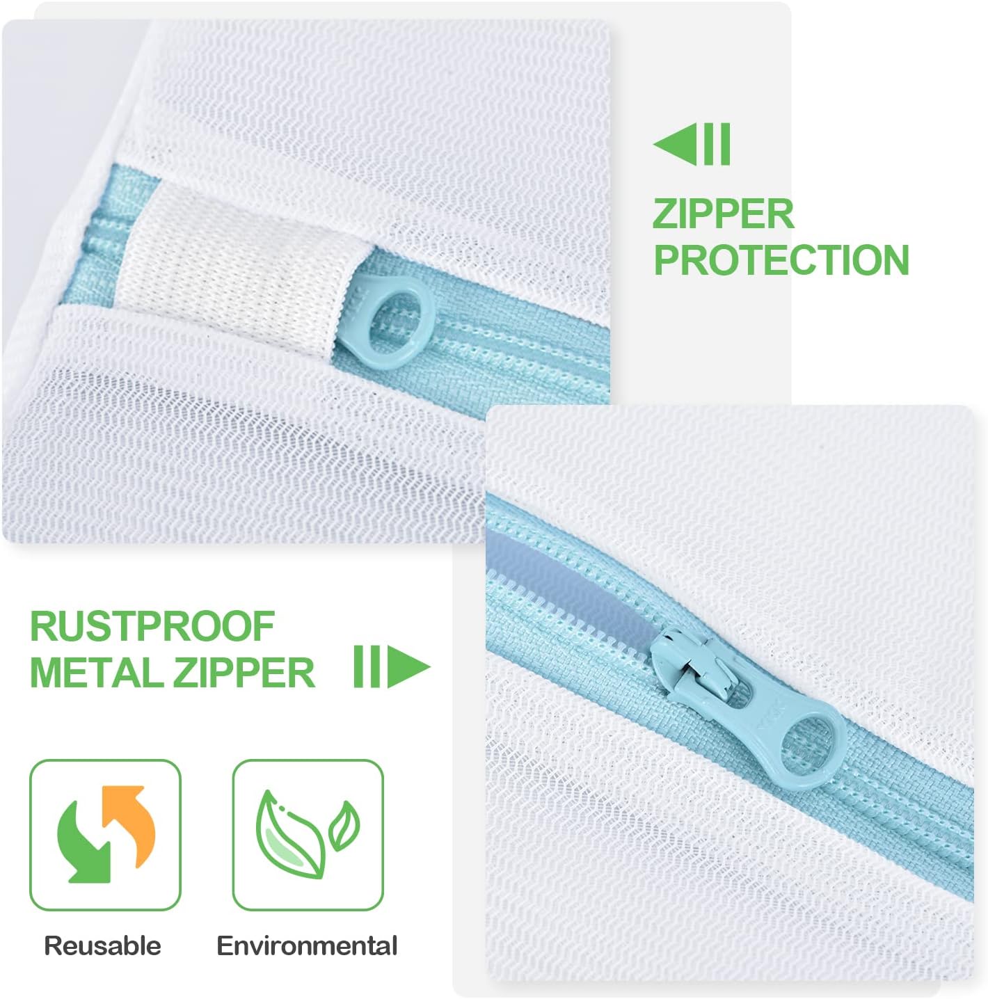 OTraki Large Mesh Washing Bag 43 x 35 in XL Laundry Bag Washer Machine Net Protector Large Washer Bag for Travel Camp College Student Dress Bedding Blanket Sheet Robe Cleaning Organizer Blue