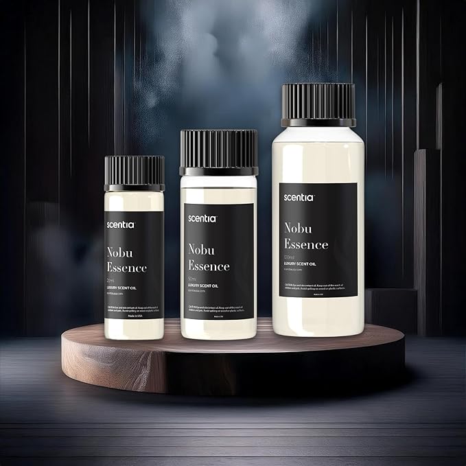 Scentia Hotel Diffuser Oil Inspired by The Nobu Hotel Scent - 50 mL 1.69 fl oz - Fragrance Oil Blend Jasmine, Lilly, Sandalwood & Fresh Citrus for Ultrasonic & Cold Diffusers - Nobu Essence
