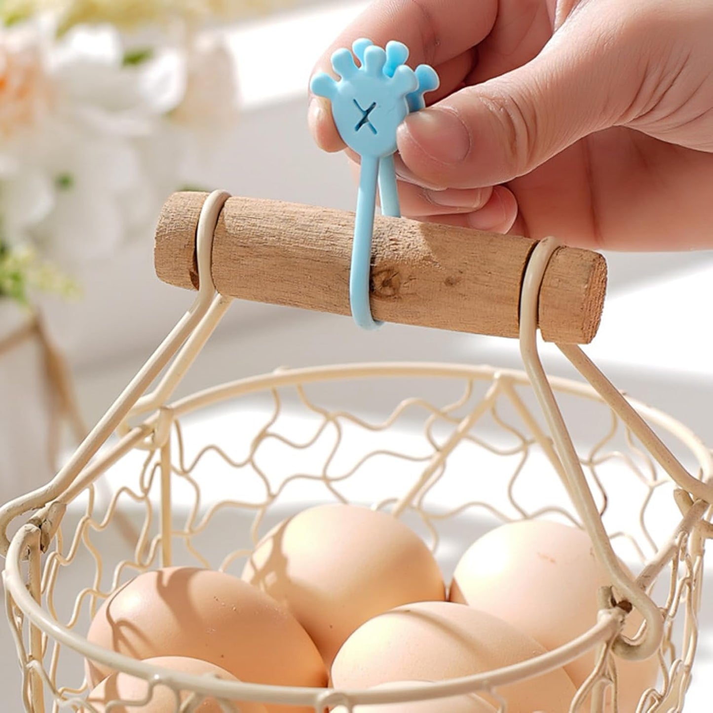 10Pcs Cable Ties Clips Cord Organiser Clip Reusable Silicone Organisers Bookmarks Fridge Magnet