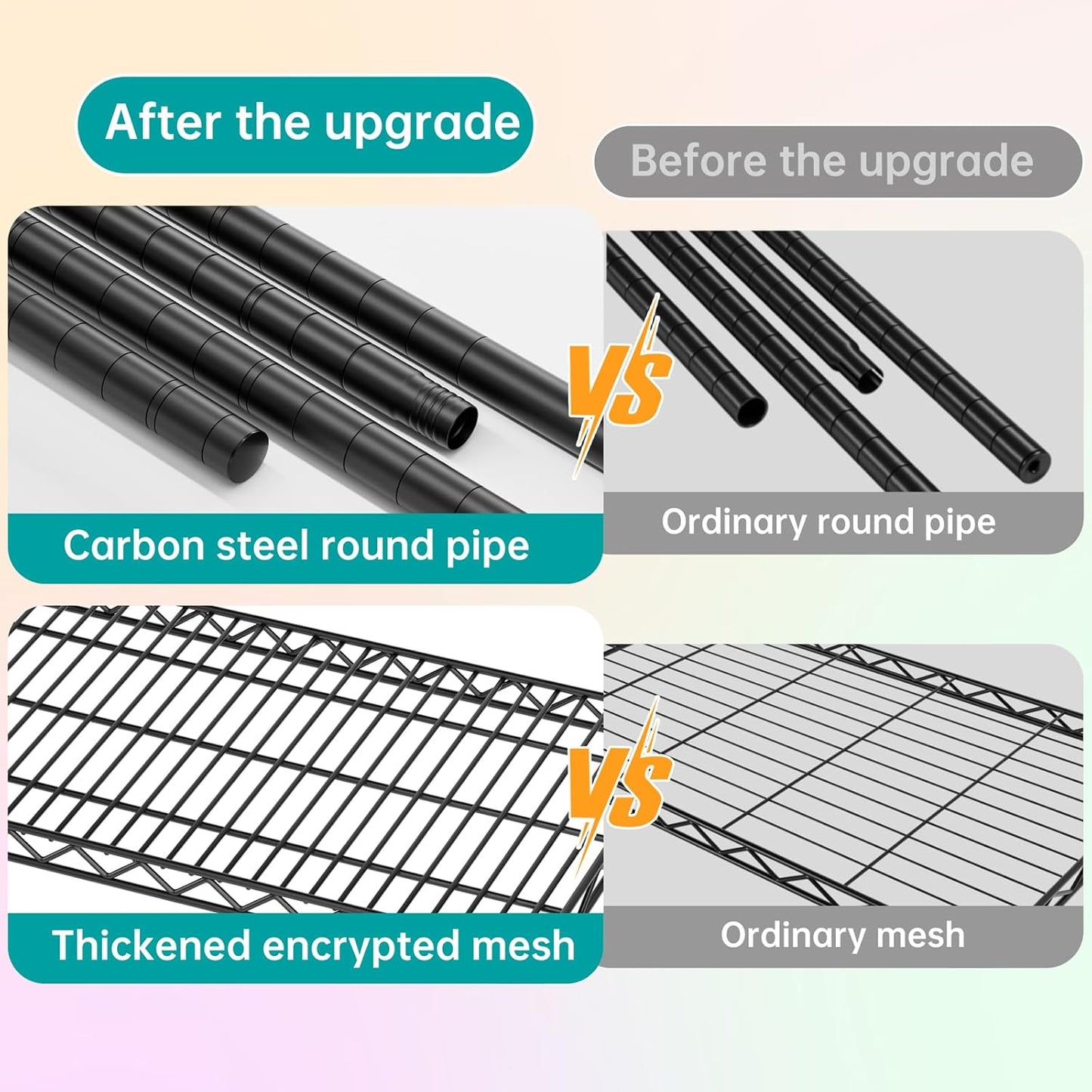 SINGAYE 5 Shelf Adjustable Heavy Duty Storage Shelving Unit with Wheels Steel Organizer Wire Rack Shelves Bathroom Organizers and Shelf Wire Closet Metal Pantry Kitchen Garage 14" DX30 WX70 H Black