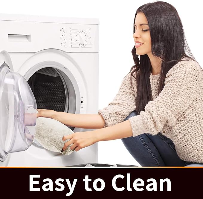 Yimobra Memory Foam Toilet Bath Mat U-Shaped, Soft and Comfortable, Super Water Absorption, Non-Slip, Thick, Machine Wash and Easier to Dry for Bathroom Commode Contour Rug, 24 X 24 Inches, Cream