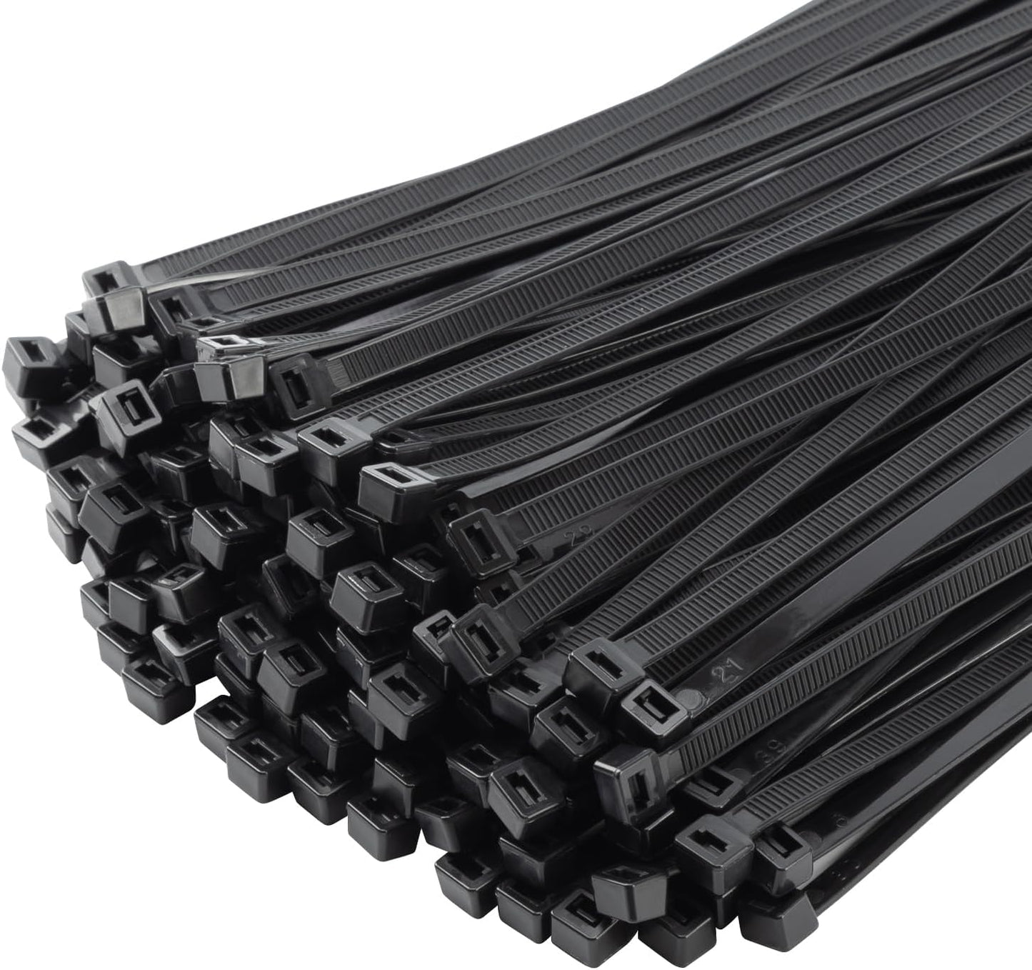 200PCS 10 inch Black Zip Ties 75LBS Tensile Strength Self-Locking heavy duty UV Resistant Cable Tie Wraps for indoor and outdoor use(Black)