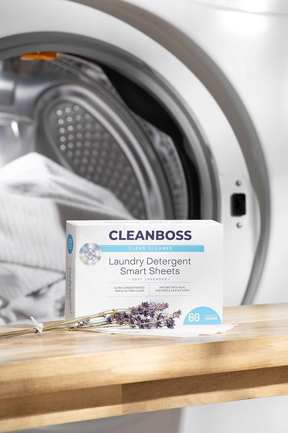 CleanBoss Laundry Detergent Smart Sheets - 60 Sheets