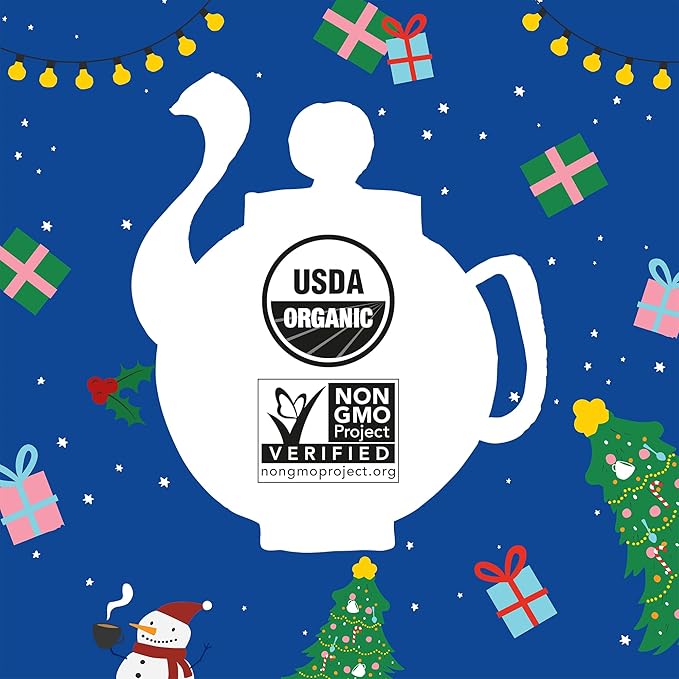 Clipper Tea: Tea Advent Calendar for 2025 Christmas Holiday – Sampler Set Gift w/ 12 Organic Flavors, Mix of Lemon, Ginger, Sleep, Herbal, Green & Black Tea Blends – 1 Variety Pack, 24 Individual Bags