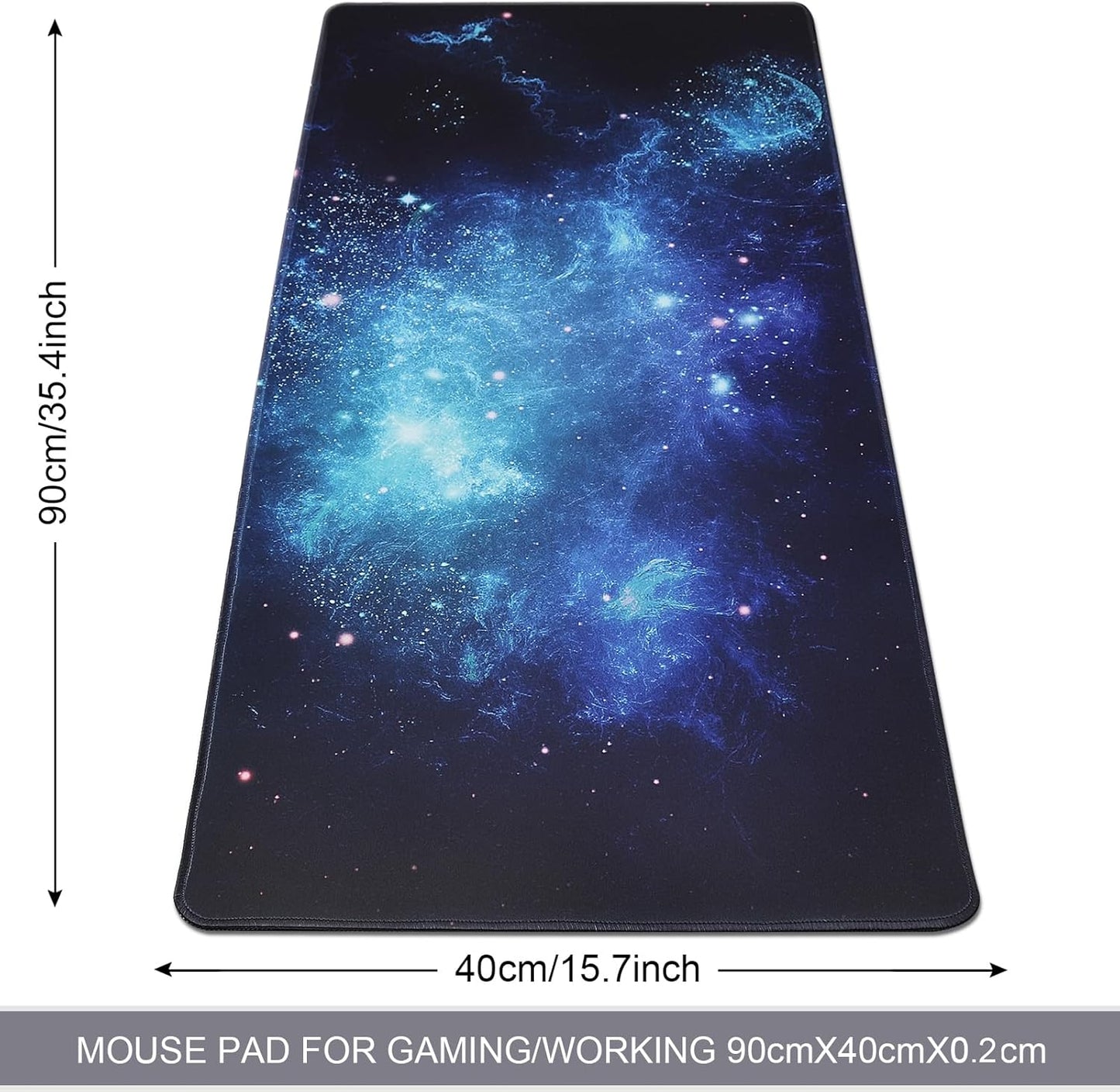 XXL Gaming Mouse Pad 35.4x15.7 Professional Large Mouse Pad & Computer Game Mouse Mat-90x40 Spacebluedot