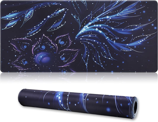 XXL Gaming Mouse Pad 35.4x15.7 Professional Large Mouse Pad & Computer Game Mouse Mat-90x40 Flowershape