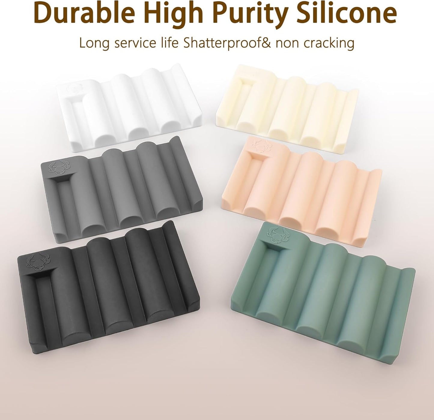 Soap Dish for Shower, Bathroom & Kitchen – Non-Slip, Self-Draining Design to Keep Soap Dry, Extend Soap Life – Easy to Clean, Compact & Durable (Green, 1 pcs)