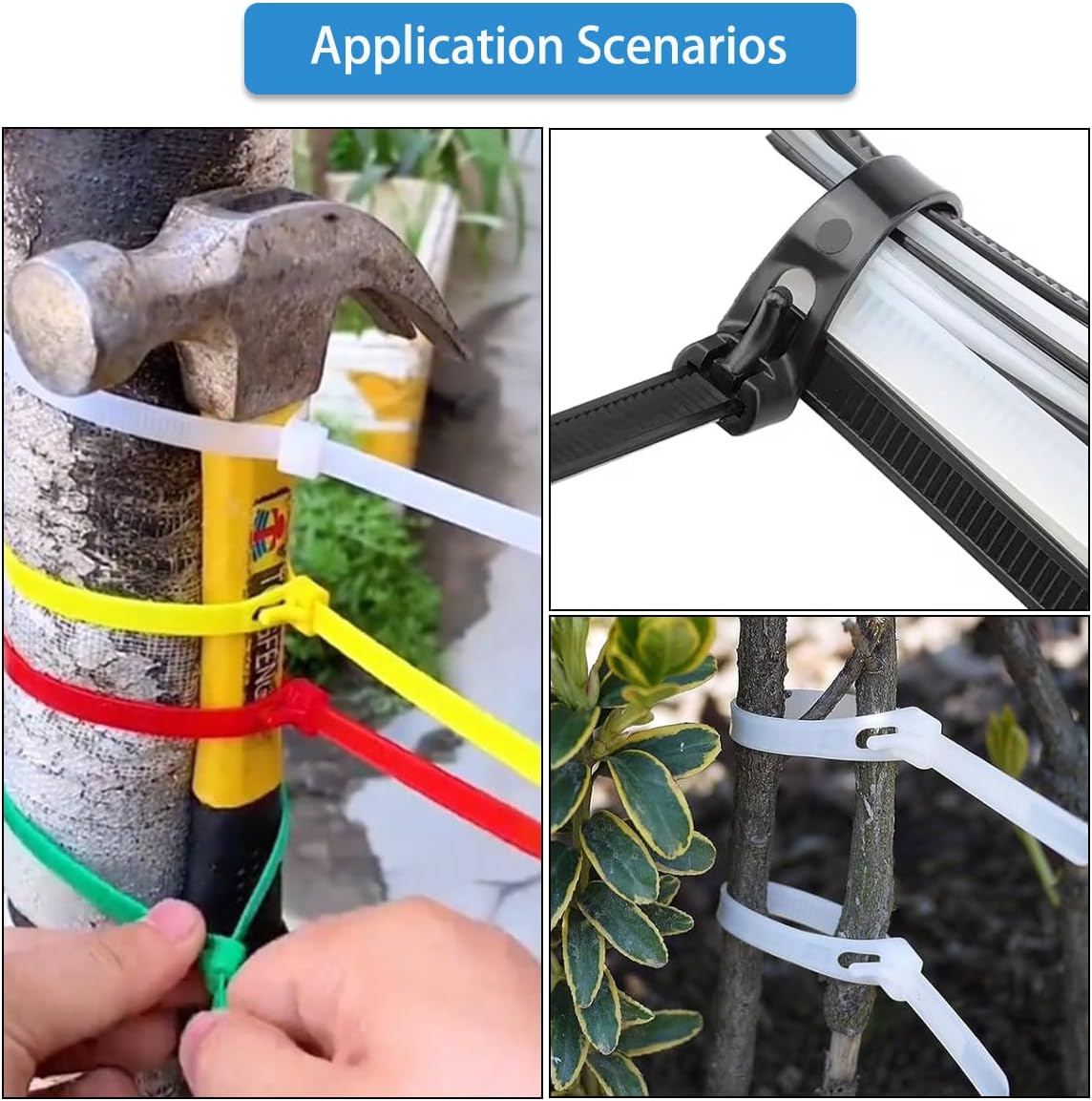 25 Count 10 Inch Reusable Cable Ties Green – Heavy Duty Releasable Zip Ties, 36 LBS for Electronics, Gardening, and Multi-Purpose Bundling