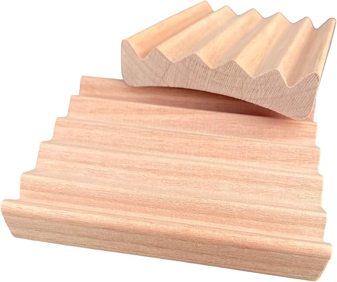 2 Pack Elevation Alder Natural Wood Soap Dish, 100% Handcrafted in the USA, Makes Soap Last 2X Longer, Soap Bar Holder for Kitchen or Bathroom