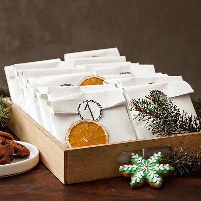 BagDream 500 Pack #4 Standard Lunch Bags, White Kraft Paper Lunch Sacks Bulk for Snacks, Sandwich, Crafts, Party Favor Unbleached Paper Bags 4 lb Capacity