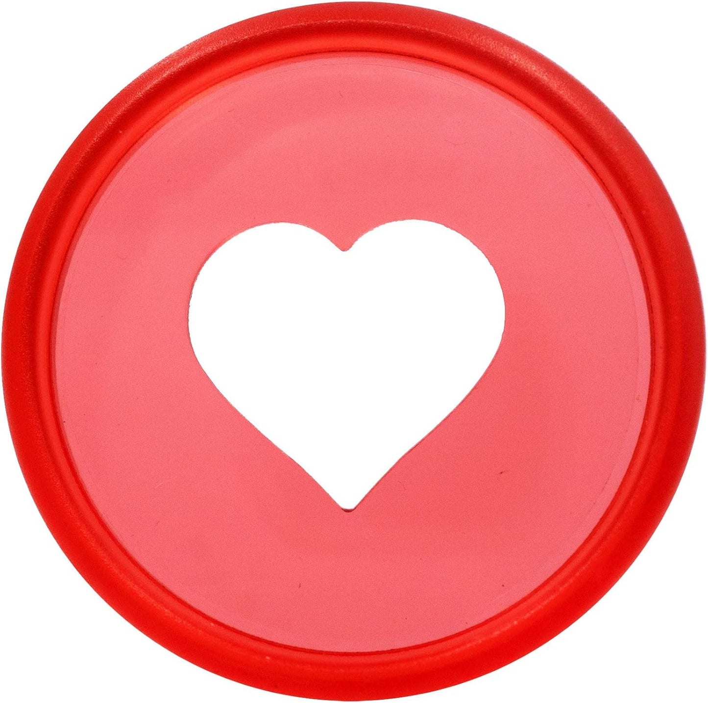 100pcs Planner Expander Discs 1.1Inch Book Binding Disc For Discbound Notebook Accessories Heart Binder Rings(Transparent Red,1.1 inch/28 mm)