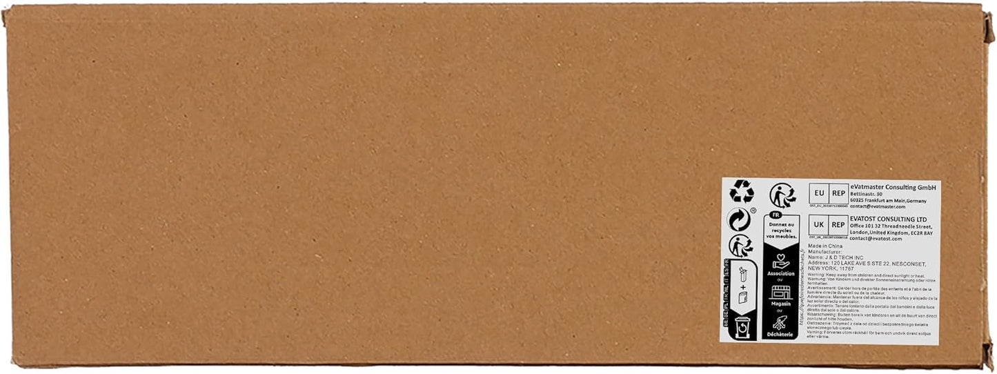 JessLab Acrylic Organizers, Bathroom Organizer for Drawer, Cosmetic Display Cases for Vanity, Countertop, Desk, Kitchen, and Makeup Storage, 8-Section