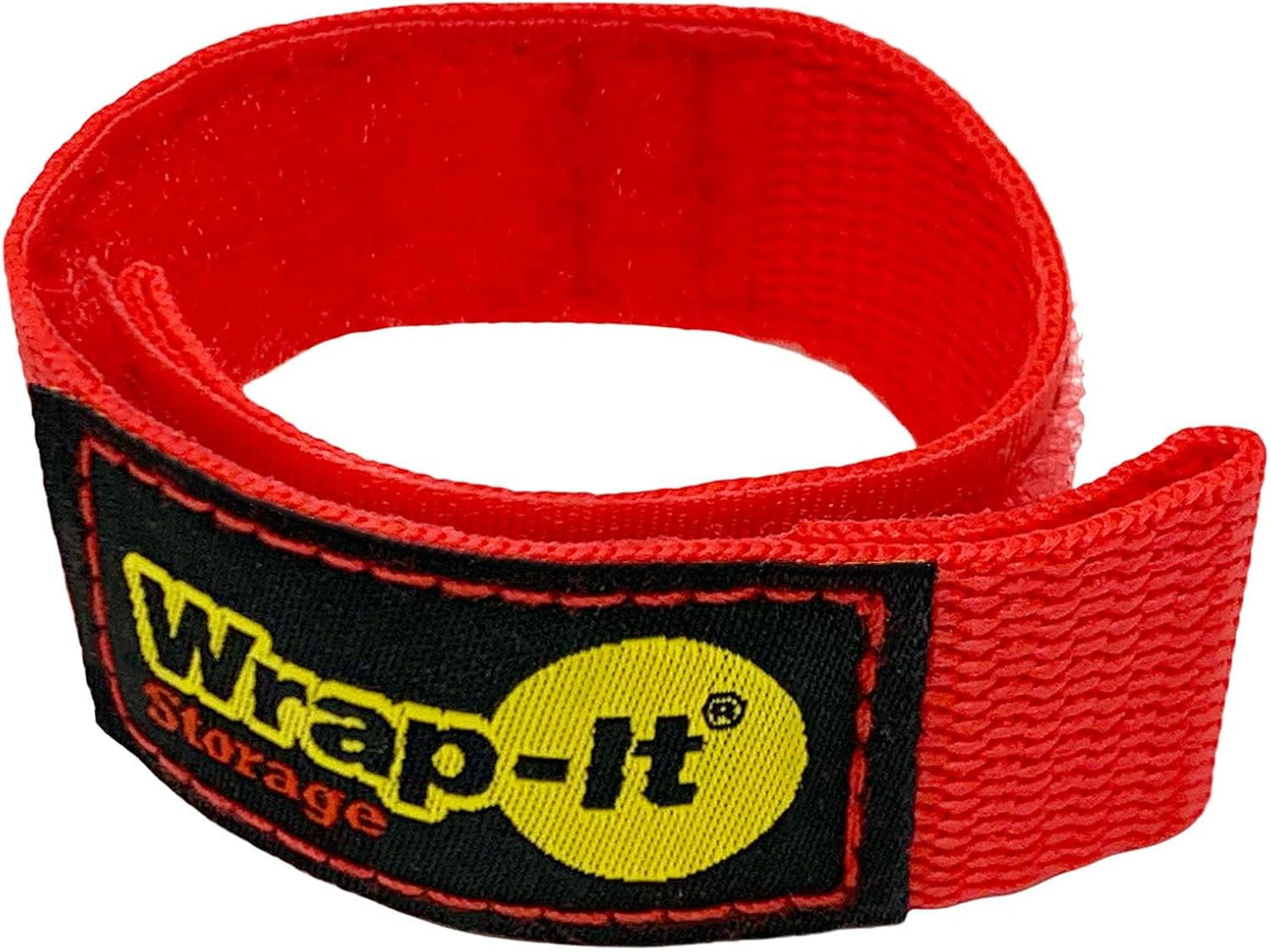 Wrap-It Storage Quick-Strap Cord Wraps, 9 inch (12 Pack) Red - Hook and Loop Strap, Extension Cord Holder Gifts for Boat, Rope, Hose, and Cable Storage and Organization