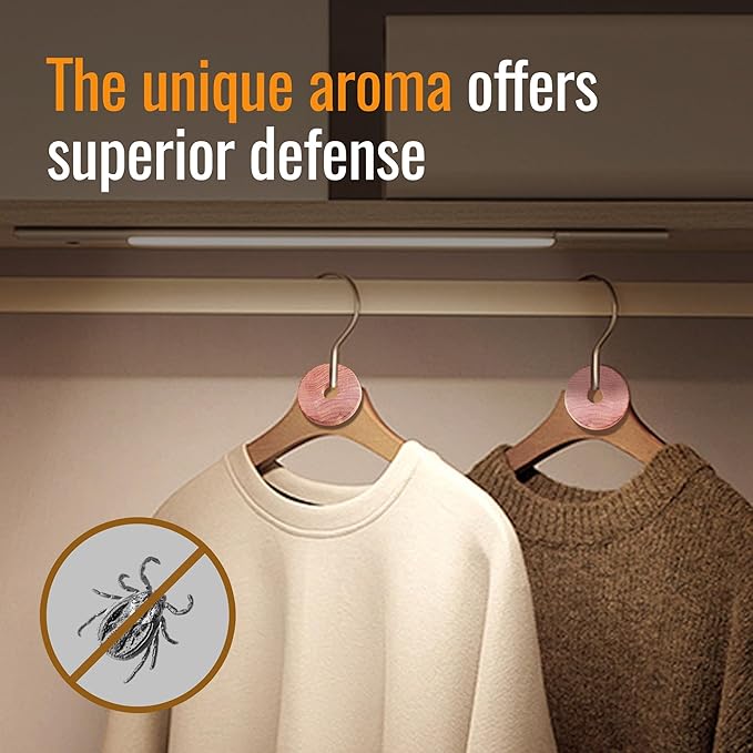 Cedar Blocks for Clothes Storage 50 Pack - 100% Natural Aromatic Cedar Rings and Balls for Closets & Drawers Freshener (30 Rings & 20 Balls)