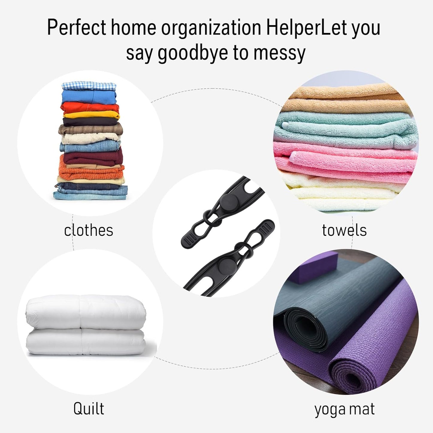 Nuanchu 40 Pcs Silicone Cable Ties Reusable Holder Adjustable Straps Multipurpose Charging Cable Organizer for Fastening Charging Cords Wires(7.1 Inch,Black)