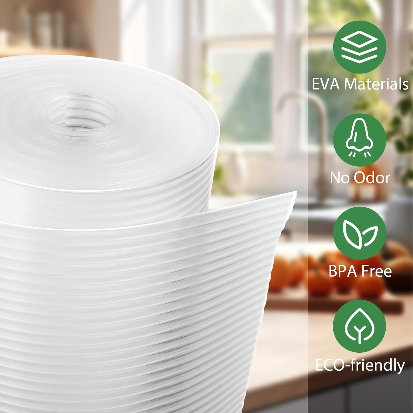 Anoak Cabinet Liner, Non Adhesive, Washable 22 Inch x 20 FT(240 Inch) Waterproof Durable Non-Slip Shelf Liner for Kitchen, Drawer, Refrigerator